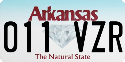 AR license plate 011VZR