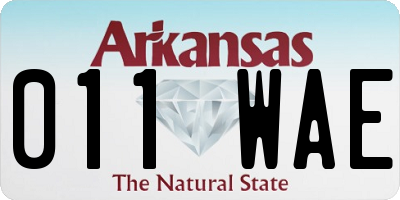AR license plate 011WAE