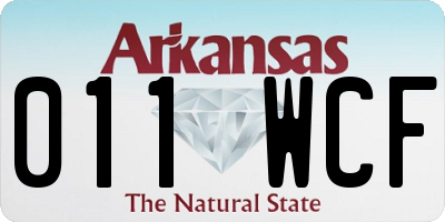 AR license plate 011WCF