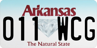 AR license plate 011WCG