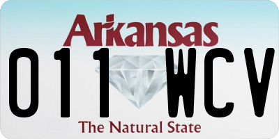 AR license plate 011WCV