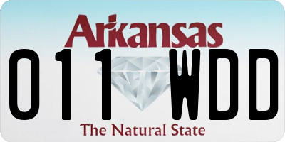 AR license plate 011WDD