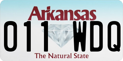AR license plate 011WDQ