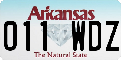 AR license plate 011WDZ