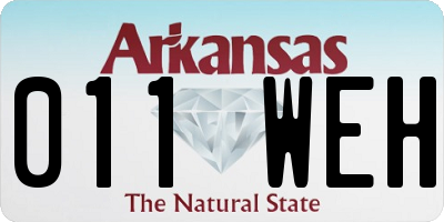 AR license plate 011WEH