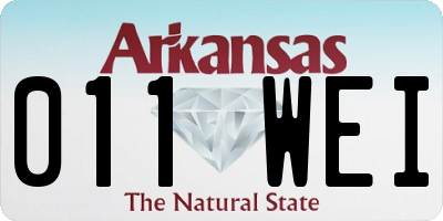 AR license plate 011WEI