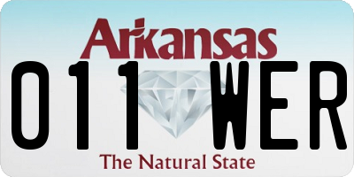 AR license plate 011WER
