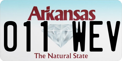 AR license plate 011WEV