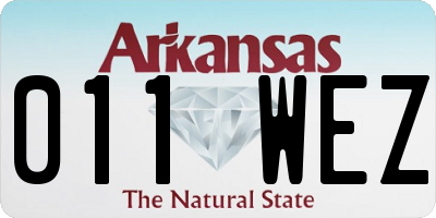 AR license plate 011WEZ
