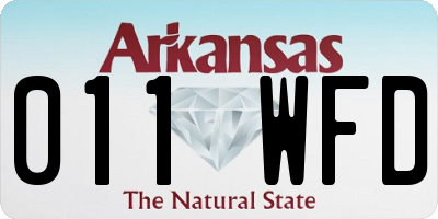 AR license plate 011WFD
