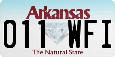 AR license plate 011WFI