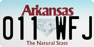 AR license plate 011WFJ
