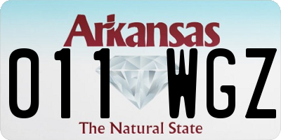 AR license plate 011WGZ