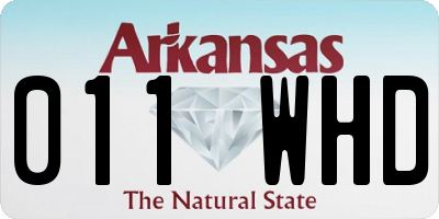AR license plate 011WHD