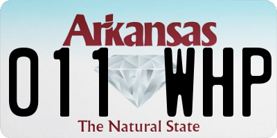 AR license plate 011WHP