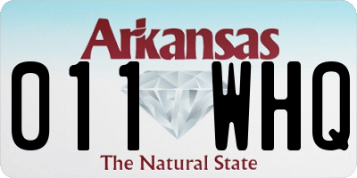 AR license plate 011WHQ