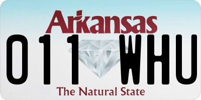 AR license plate 011WHU