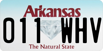 AR license plate 011WHV