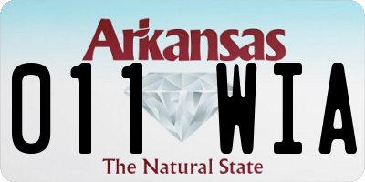 AR license plate 011WIA