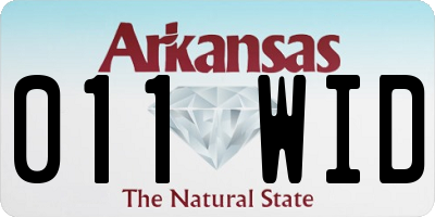 AR license plate 011WID