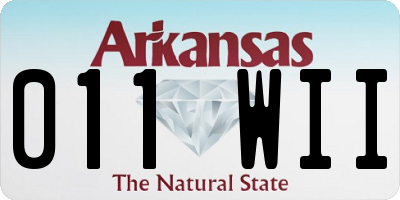 AR license plate 011WII
