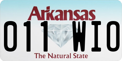 AR license plate 011WIO