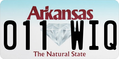AR license plate 011WIQ