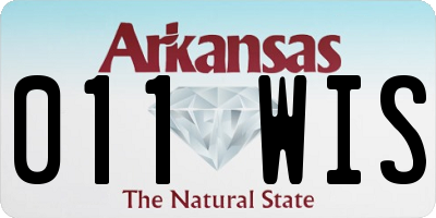 AR license plate 011WIS