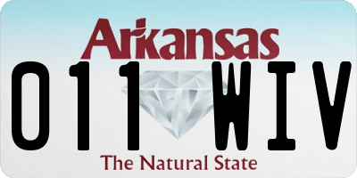 AR license plate 011WIV