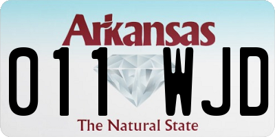 AR license plate 011WJD