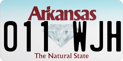 AR license plate 011WJH
