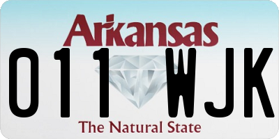 AR license plate 011WJK