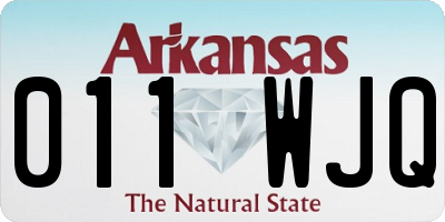 AR license plate 011WJQ