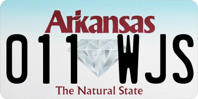 AR license plate 011WJS