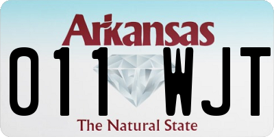 AR license plate 011WJT