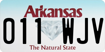 AR license plate 011WJV