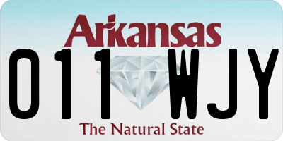 AR license plate 011WJY