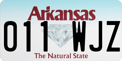 AR license plate 011WJZ