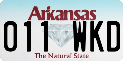 AR license plate 011WKD