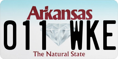 AR license plate 011WKE