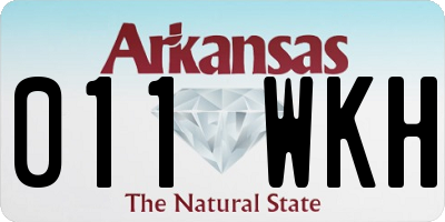 AR license plate 011WKH