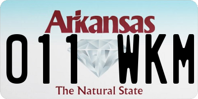 AR license plate 011WKM