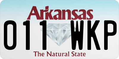 AR license plate 011WKP