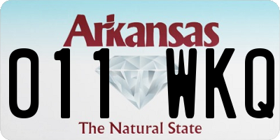 AR license plate 011WKQ