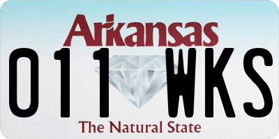 AR license plate 011WKS