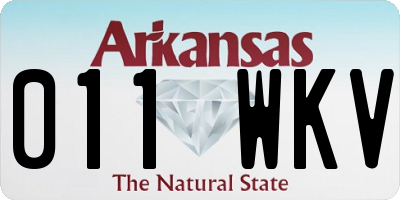 AR license plate 011WKV