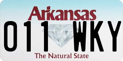 AR license plate 011WKY