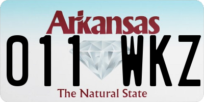 AR license plate 011WKZ