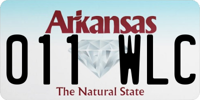 AR license plate 011WLC