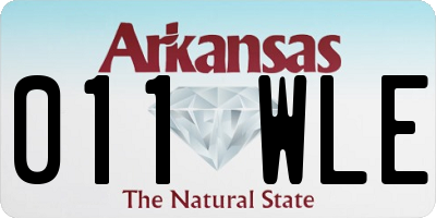 AR license plate 011WLE